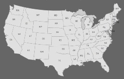 U.S. Map Graphic -AirForce.com 